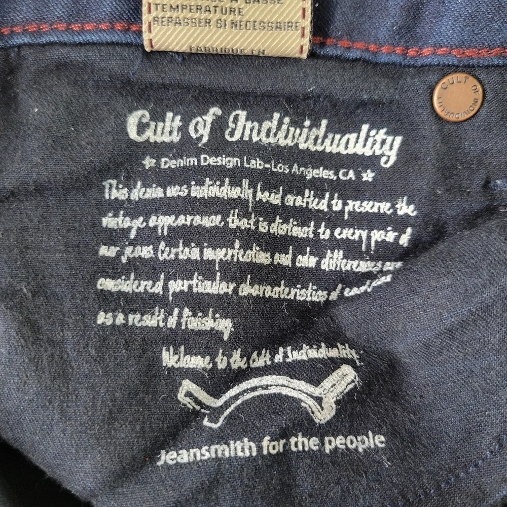 Cult of Individuality Anklet Jegging Jeans Women Size 25 28X32 Skinny Dark New